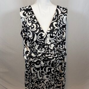 NWT Sleeveless Paisley Dressbarn Women Collection Size 20W With Pockets
